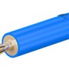 Adapter do złącz pomiarowych, rodzaj: Złącze męskie na żeńskie, wtyk: 2mm, gniazdo: 4mm, 10A, Niebieski, 30 V ac, 60 V