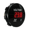 5V-48V Waterproof LED Panel Voltmeter/Voltage Meter - for Car Motorbike Boat ATV RV Marine Truck