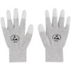 TRU COMPONENTS TC-12539840 ESD gloves light grey size S 1 pair ESD gloves