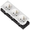 Gniazdo elektryczne standard 3B 3x2P+Z bez blokady białe potrójne 1 szt. 333537