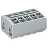 WAGO 264-255 5-way 10mm 4 Conductor Snap In Terminal Strip Grey AWG28-12