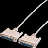 01.11.60 Serial cable, 25-pin RS-232, connector/connector, 6.0 m
