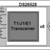 Octal T1/E1/J1 Transceiver