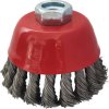 KS Tools 340.0027 Szczotka garnkowa druciana ze stali nierdzewnej 0,5 mm, Ø 90 mm