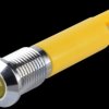 Q8P1CXXY220E Indicator LED, 220 V AC, 8 mm, FASTON, yellow/BrC