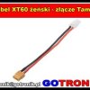 Kabel XT60 żeński - złącze Tamiya