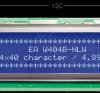 EA W404B-NLW LCD module, 4x40, H:4.9mm, bl/ws, w.Bel.