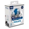 H4 P43t 12V 60/55W Blue Philips 12342WHVSM Philips H4 WhiteVision Set + 2x W5W