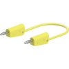 Stäubli 641030-07524 LK-4N-F10 Test lead 75cm yellow flexible stackable plugs
