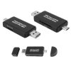 Czytnik kart pamięci 5w1 SD / micro-SD / USB / USB-C / micro-USB