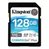 Karta SD SDXC, 128 GB Nie 3D TLC, Kingston Canvas Go! Plus -25 → +85°C