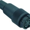 Jack, 5 pole, solder cup, bayonet locking, straight, 99 0614 02 05