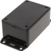 ABS enclosure, (L x W x H) 85 x 56 x 39 mm, black (RAL 9005), IP54, 1591LF2SBK