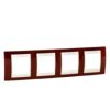 UNICA PLUS Ramka 4 poczwórna pozioma lazur karminowy MGU6.008.551 SCHNEIDER ELECTRIC
