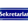 Samoprzylepna tabliczka ostrzegawcza /SEKRETARIAT/ 3/T/F