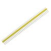 Listwa kołkowa goldpin 1x40 pin, raster 2,54 mm, prosta, żółta
