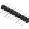 Złącze kołkowe, listwa kołkowa, męskie, proste,Il. pinów: 10, SMT, 3A, 250V, 1x10, raster: 2,54 mm 10050254