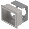 EAO 61-9931.4 Front bezel-set, flush mounting silver 24x30 alu look