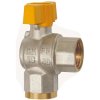 Ball valve, 40 bar, brass, nickel-plated, for pipe systems, 103310