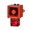 Sygnalizator akustyczny z lampą sygnalizacyjną 24 V Czerwony V DC IP66 Montaż ścienny 113dB