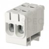 Listwa zaciskowa 2-torowa Al/Cu 2,5-50mm2 na szynę TH35 szary FJ-E50/2 HEDO