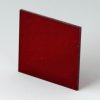 Front plate, acrylic glass, (W x H) 43.6 x 43.6 mm, red/transparent, B6112341