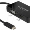 63925 Adapter USB Type-C male > VGA, HDMI, DVI female black