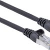 Intellinet 741057 RJ45 Kabel sieciowy, kabel krosowy CAT 6a S/FTP 10.00 m czarny ekranowanie foliowe, ekranowanie plecio