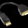 DP-AD06 DisplayPort > DVI-D 24+5, black, 0,2m