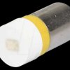 MWCB22129 Reflector LED, BA9s, yellow, 12 V, 120 mcd, Ø9.7 mm, 160°