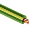 Przewód montażowy 1,5 mm² Zielony/Żółty RS PRO PVC 15 AWG 1000 V dł. 100m 7/0,53 mm +70°C BS 6231