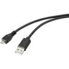 Renkforce RF-4716836 USB cable USB 2.0 A to Micro-B 2 m Black anti-bacterial