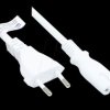 P0370-W005 Euro plug type C to C7 , white, 0.75 mm², 0.5 m