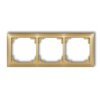 Deco Ramka Uniwersalna Potrójna Z Tworzywa Deco Soft Złoty 29Drso-3