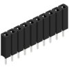 Socket header, 10 pole, pitch 2.54 mm, straight, BL 1 10 Z