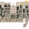 Disconnect/test-disconnect terminal block, spring balancer connection, 0.5-4.0 mm², 16 A, 6 kV, dark beige, 1865510000