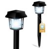 Lampa Solarna Ogrodowa Led Wbijana Latarenka Ip44 33Cm Czujnik Zmierzchu...