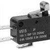 Mikroprzełącznik VS15N05-1C HIGHLY z dźwignią 12mm i rolką;15A/250V