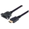 Kabel HDMI 500mm A: HDMI B: HDMI A: Męskie B: Żeńskie