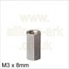 Standoff Brass M3 8 x 5mm AF hex
