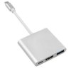 Adapter USB-C - HDMI / USB 3.0 / USB-C metalowa obudowa 4K Maclean MCTV-840 MCTV-840