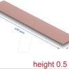 18481 Heat conduction pad, 3.0 W/mk, 120 x 20 x 0.5 mm, Silicone free