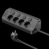 Narożna listwa MORRE 2m M412 - 4niazda AC, 2xUSB-C, 2xUSB-A 15W