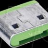 CL04P1GN Port Schloss, USB Typ C, 10 Stück, grün