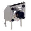 MIKROPRZEŁĄCZNIK 90st 8.0x8.0mm h=4.35mm PRZYCISK CZARNY