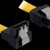 82469 Cable SATA 10cm yellow un/ge Metall