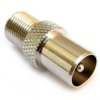 Adapter antenowy gniazdo-F/wtyk IEC 75 Ohm