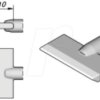 C245913 C245 soldering tip, blade-shaped, C245913/21.0 mm, angled