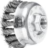 PFERD TOOLS Szczotka garnkowa pleciona TBG Ø 65 mm Drut stalowy M14 Ø 0,50 do szlifierki kątowej POS TBG 65/M14 ST 0,50