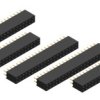 Opencircuit Female header 2x20 pin - 2.54mm - 5 pcs